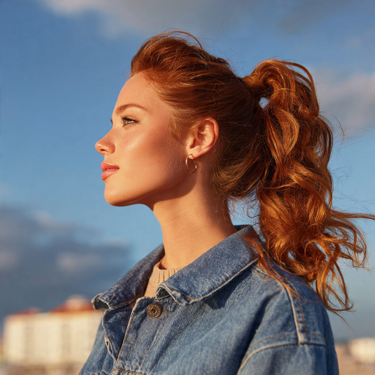 an attractive women having easy quick loose low po