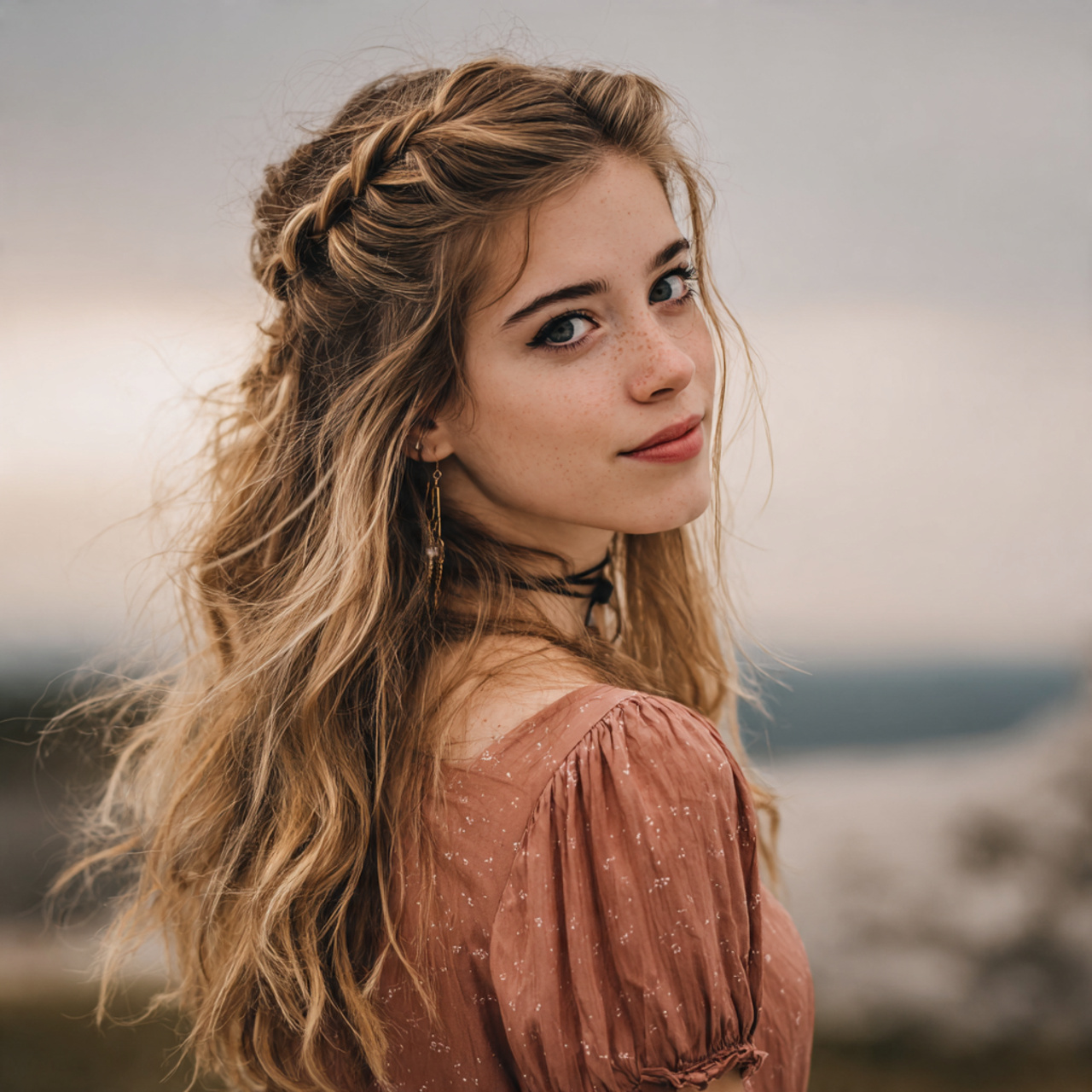 Easy Party Hairstyles: Simple Looks That Feel Stylish and Fun 1 an attractive women having easy soft twisted half