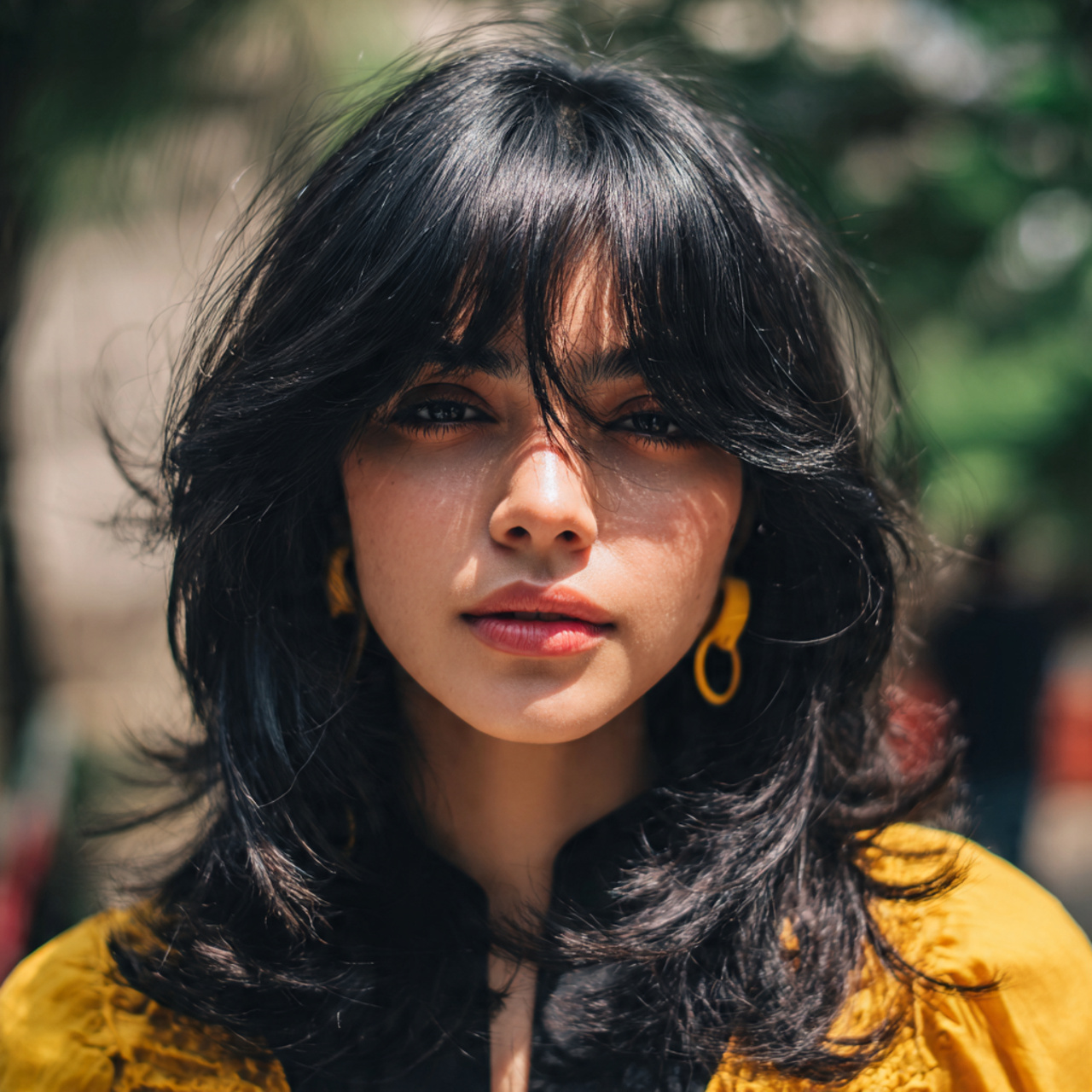 Layered Hush Cut: 13 Soft & Modern Styles for Easy Everyday Hair 4 an attractive women having layered hush cut with c