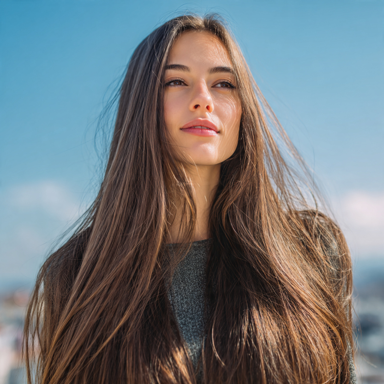 15 Easy Hairstyles For Long Hair You Can Do in Minutes 4 an attractive women having long classic straight a