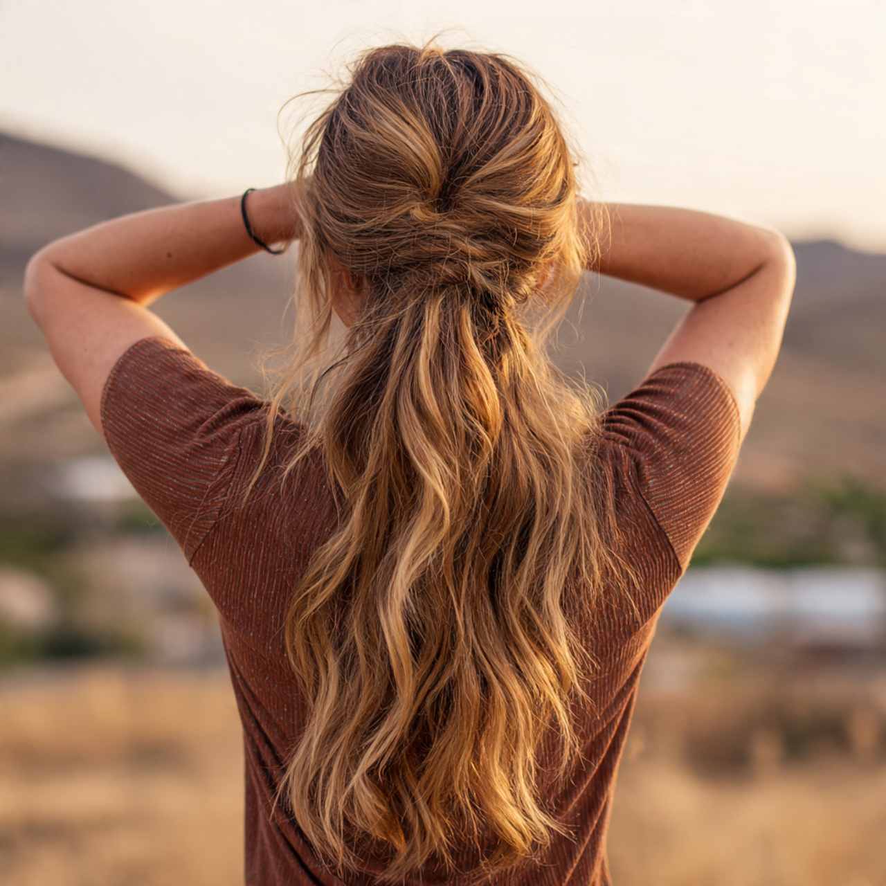 15 Easy Hairstyles For Long Hair You Can Do in Minutes 14 an attractive women having long clipped half up st