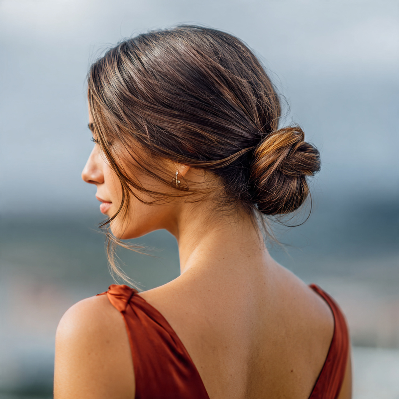 15 Easy Hairstyles For Long Hair You Can Do in Minutes 9 an attractive women having long sleek low bun hair