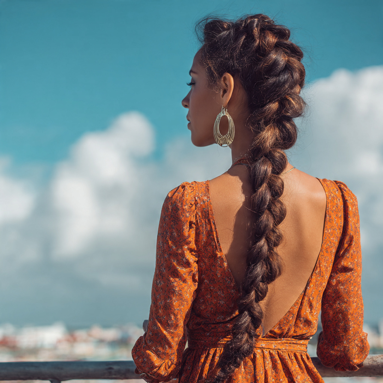 15 Easy Hairstyles For Long Hair You Can Do in Minutes 13 an attractive women having long textured low braid