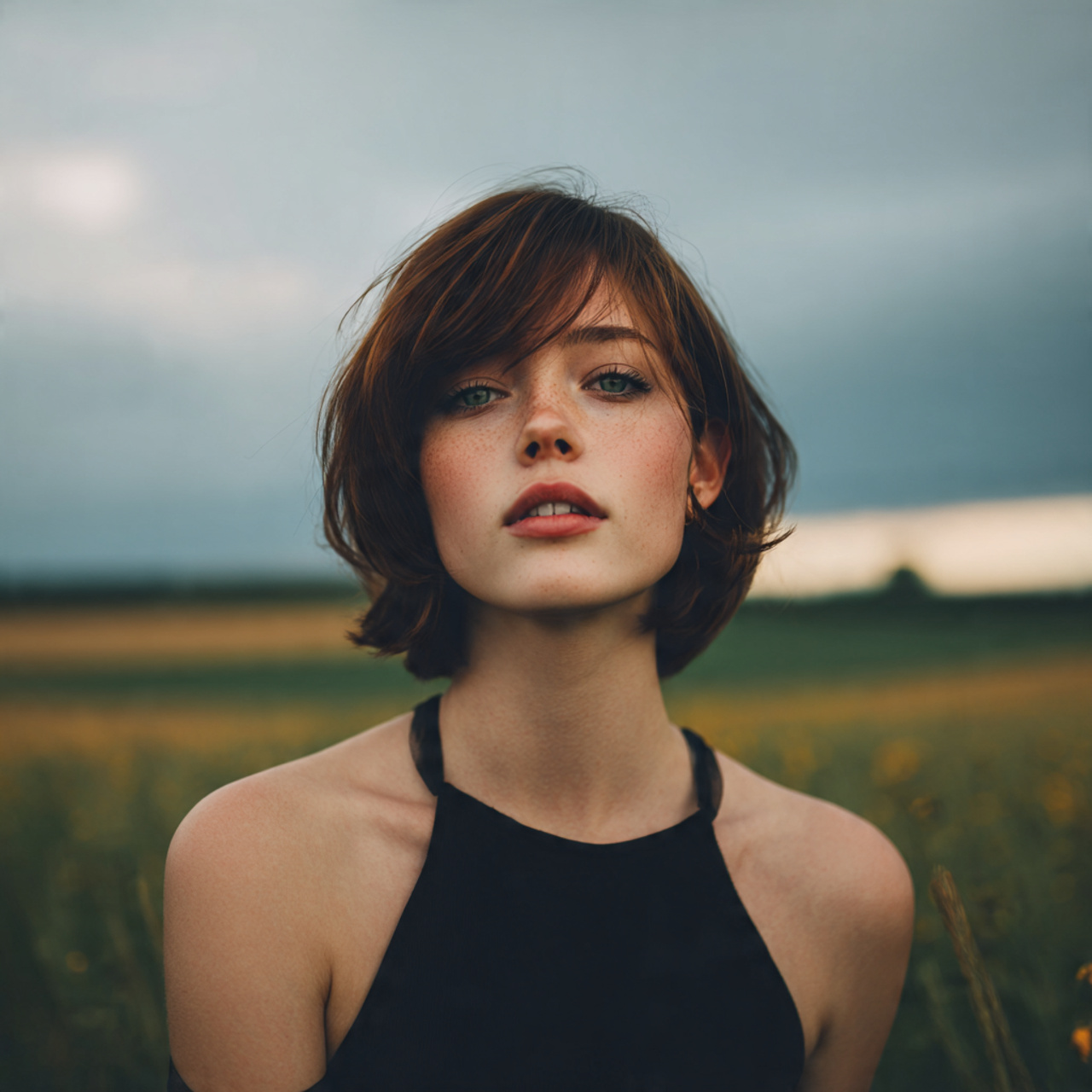 Layered Hush Cut: 13 Soft & Modern Styles for Easy Everyday Hair 12 an attractive women having minimal layered hush cu