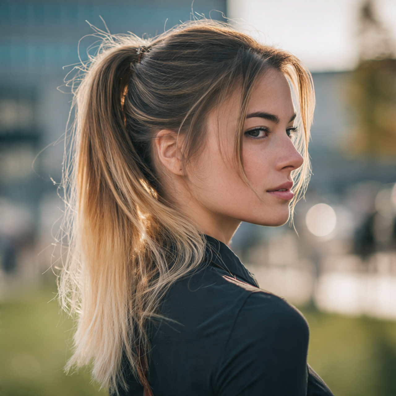 an attractive women having minimalist straight hai