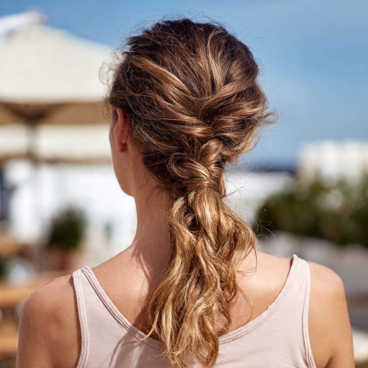 an attractive women having simple easy low bubble