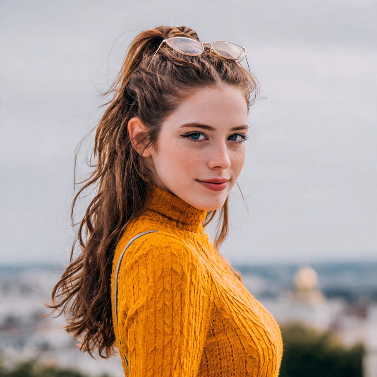 12 Easy Hairstyles for Everyday Beauty and Comfort 3 an attractive women having simple half up hair wit