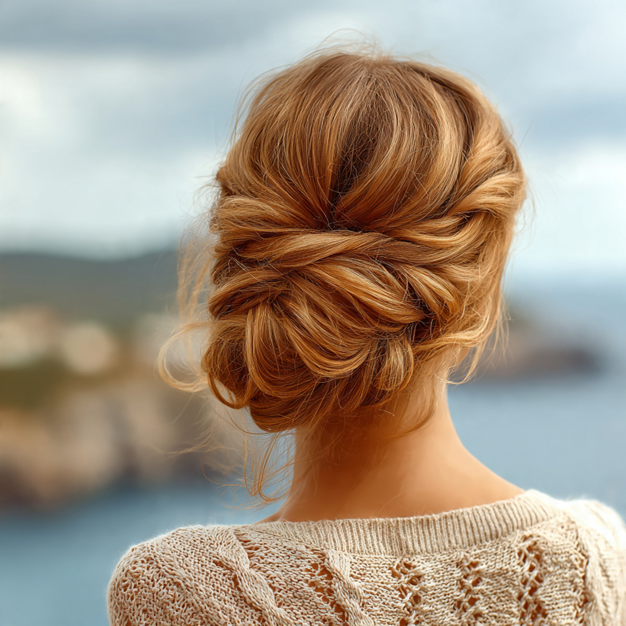 an attractive women having soft everyday twisted u