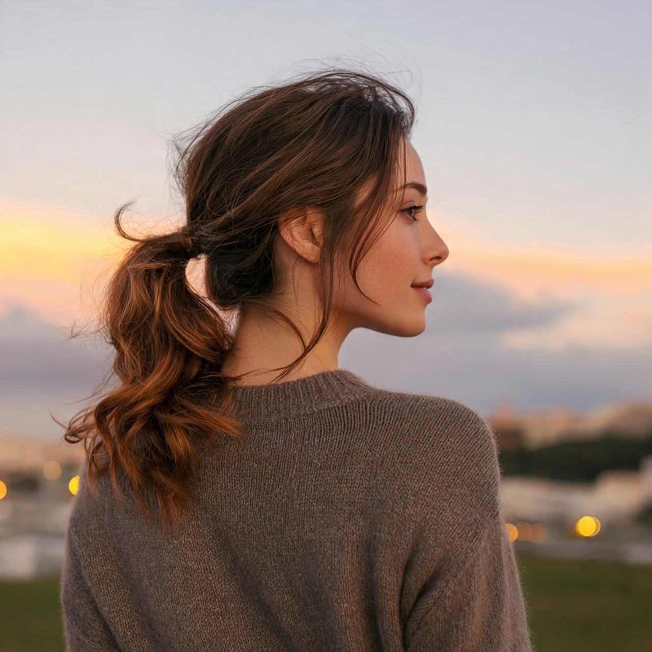 12 Easy Hairstyles for Everyday Beauty and Comfort 1 an attractive women having soft low ponytail with