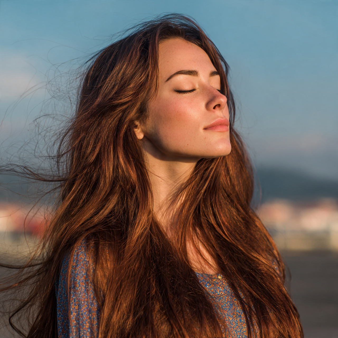 an attractive women having textured hush cut long