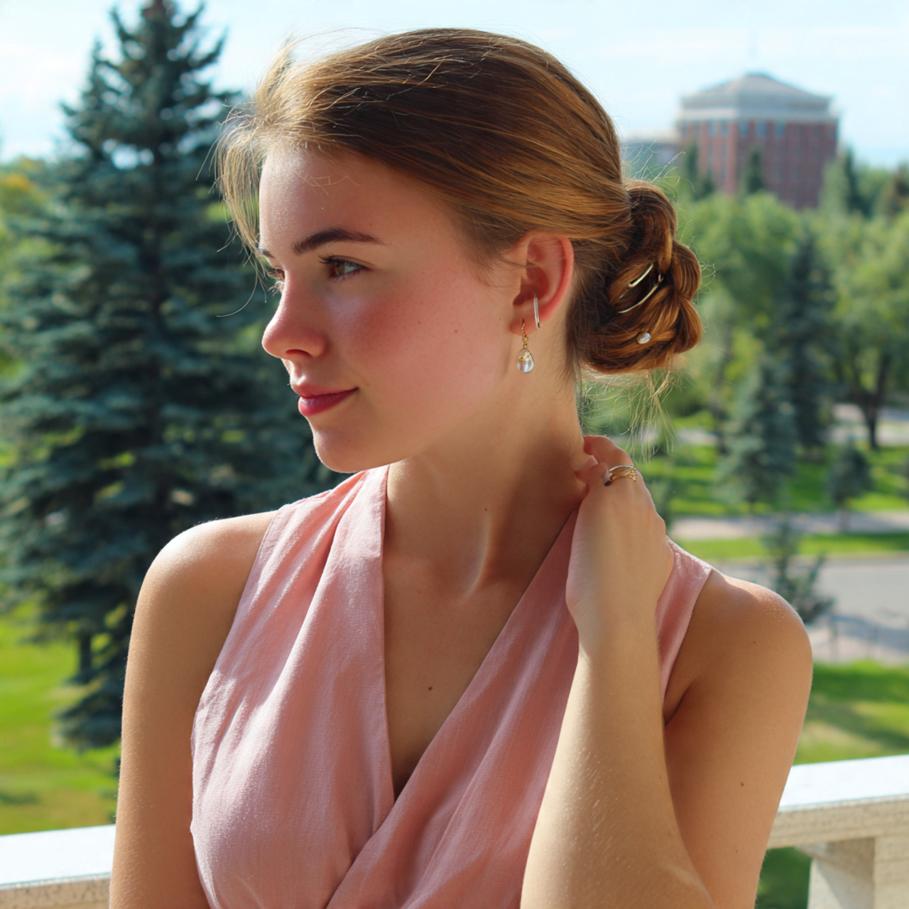 an attractive working woman having easy classic cl