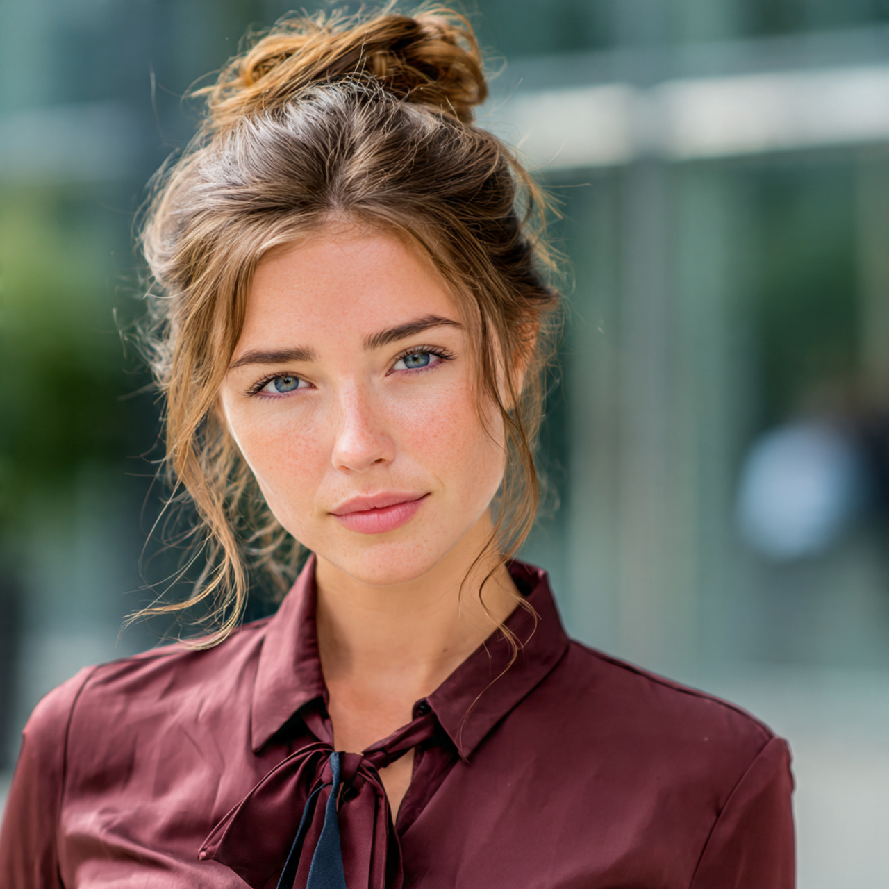 an attractive working woman having easy quick low