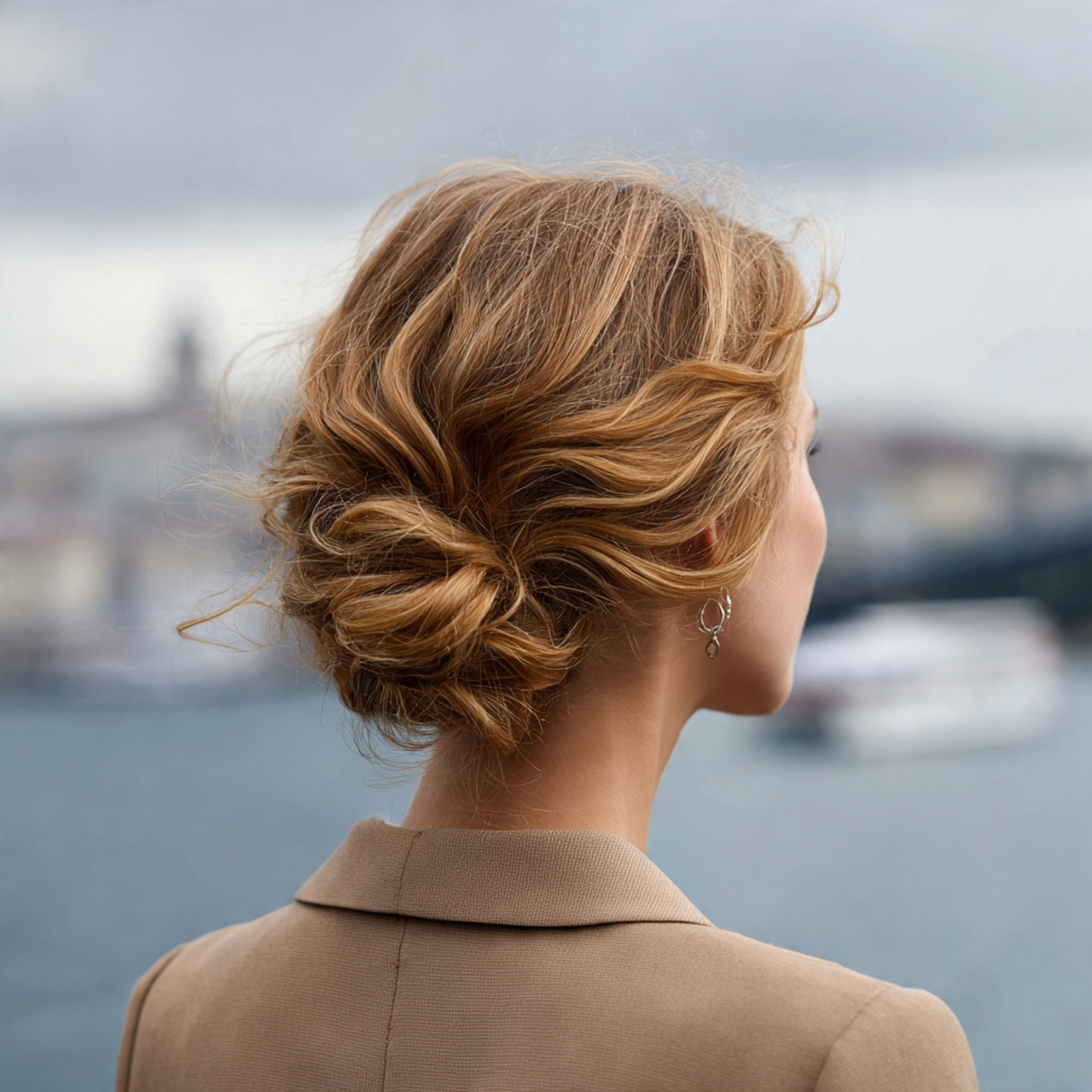 an attractive working woman having easy soft low b