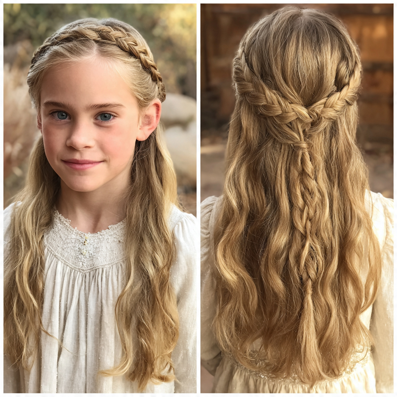 braided headband style hairs for school