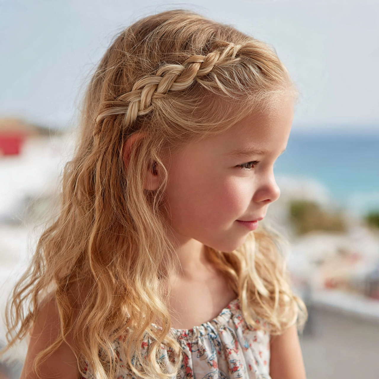 easy kid braided headband style hairstyle 4k outdo