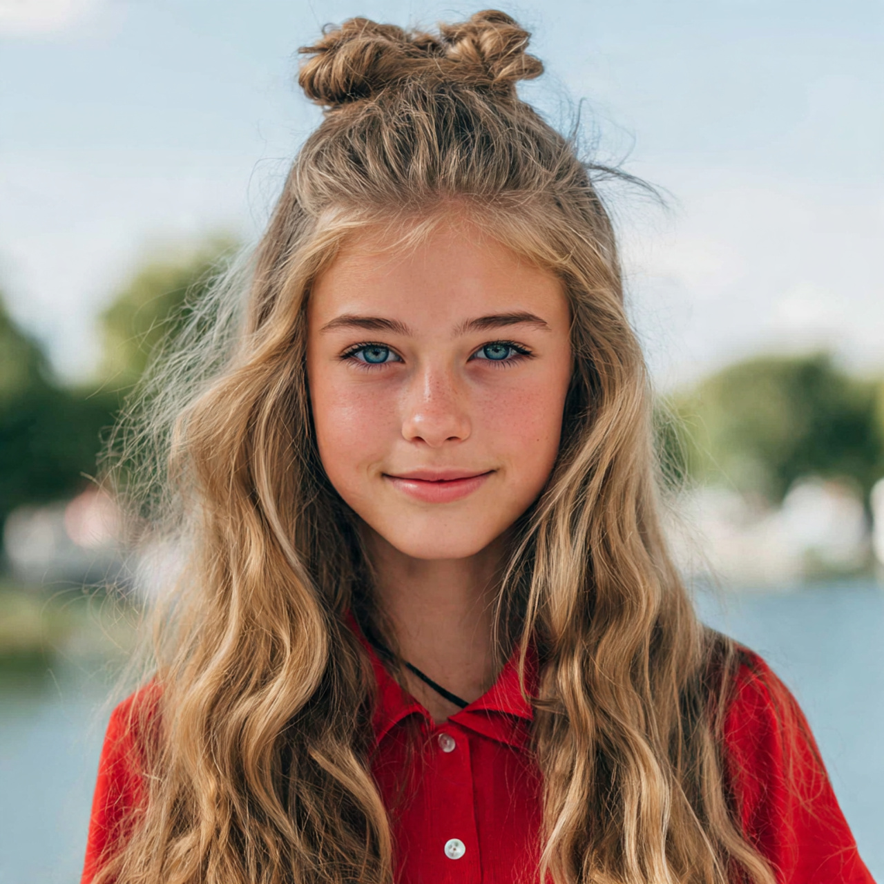 good looking cute girl having quick and easy half