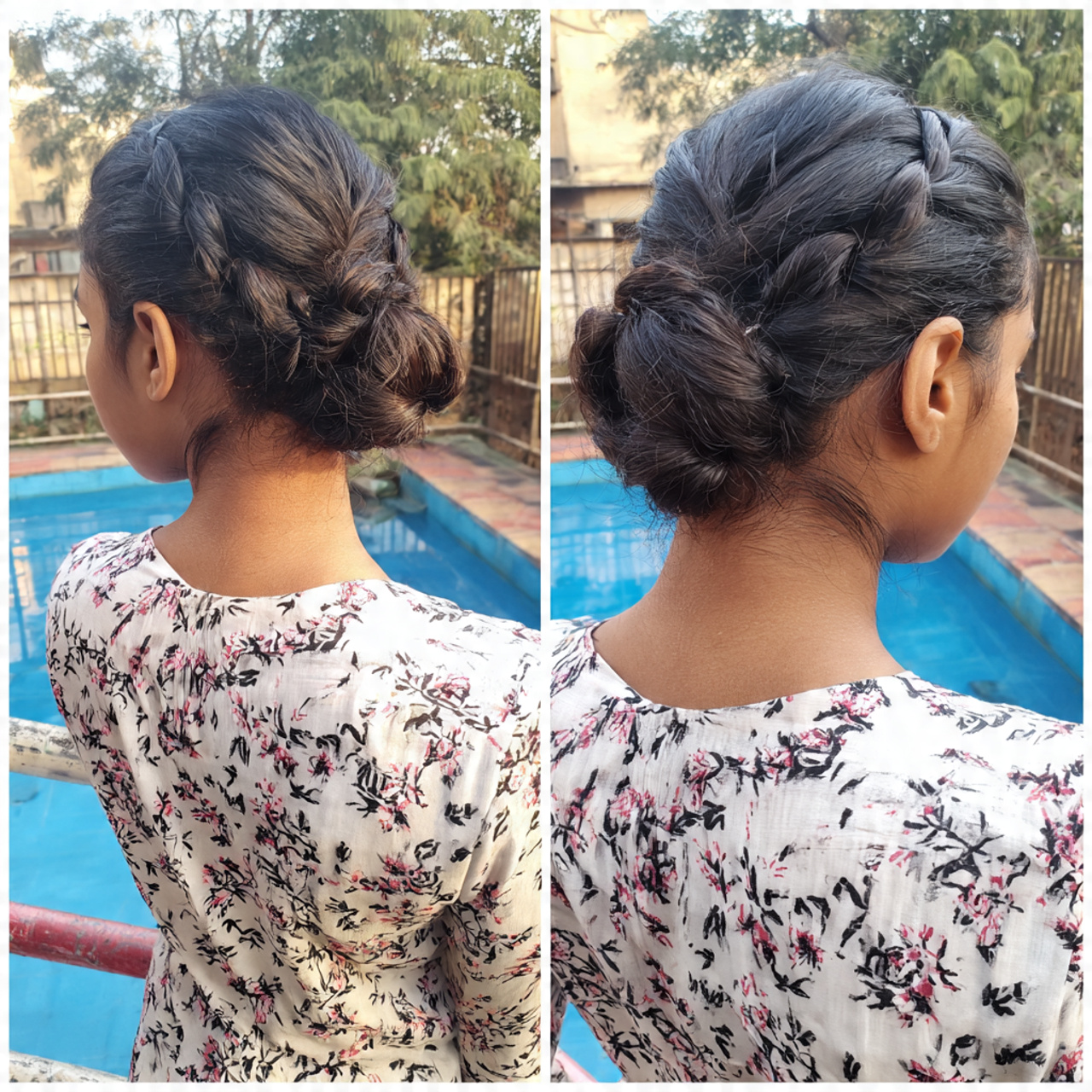 low messy bun for school with cool 4k view