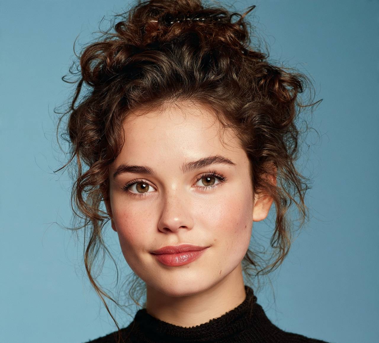 Curly Claw Clip Style