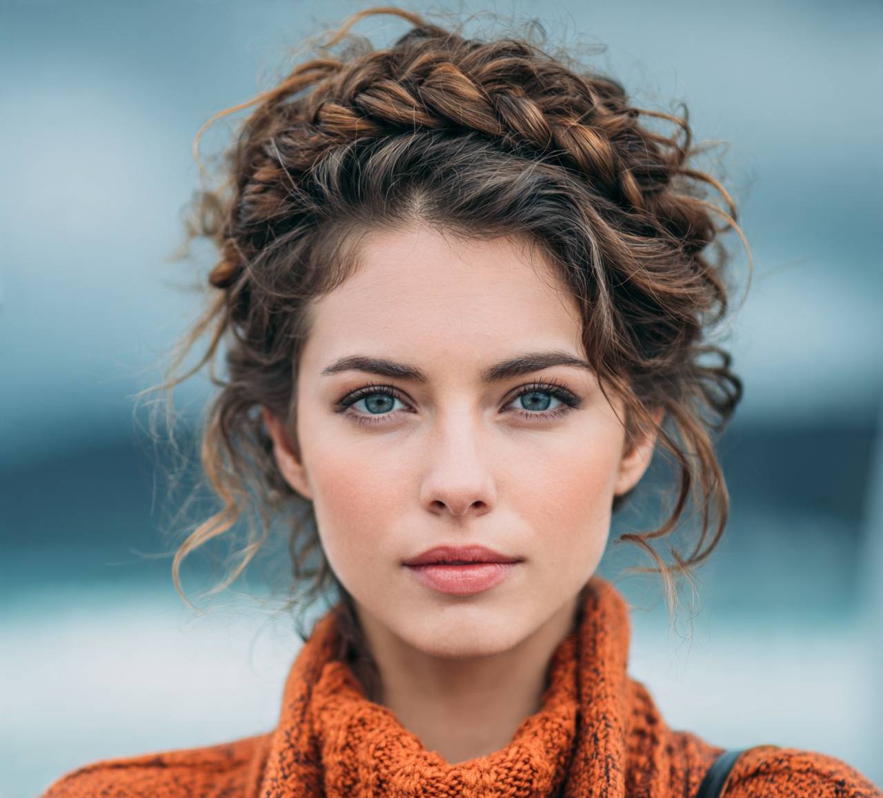 Curly Crown Braid