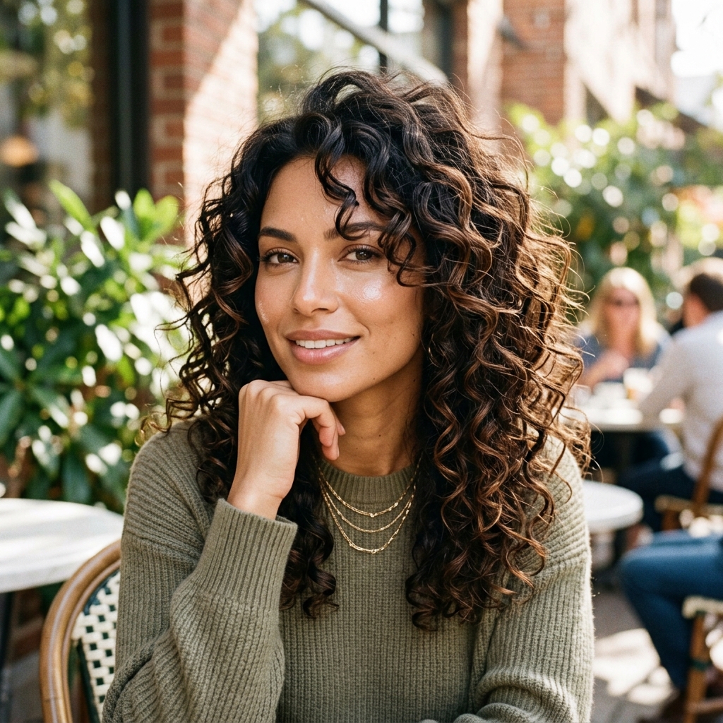 15 Long Curly Hairstyles That Will Transform How You See Your Hair 6 Long Curly Hair with Face Framing Layers
