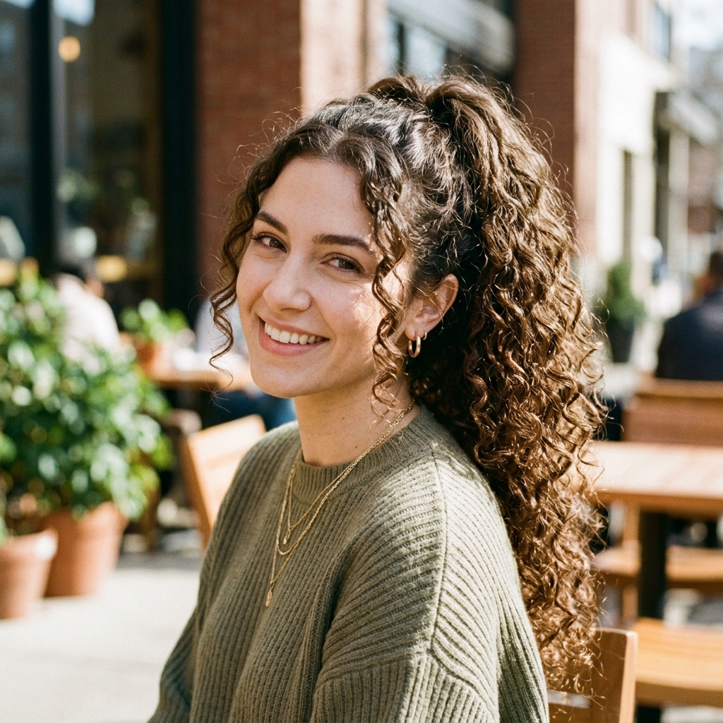 15 Long Curly Hairstyles That Will Transform How You See Your Hair 8 Long Curly Ponytail