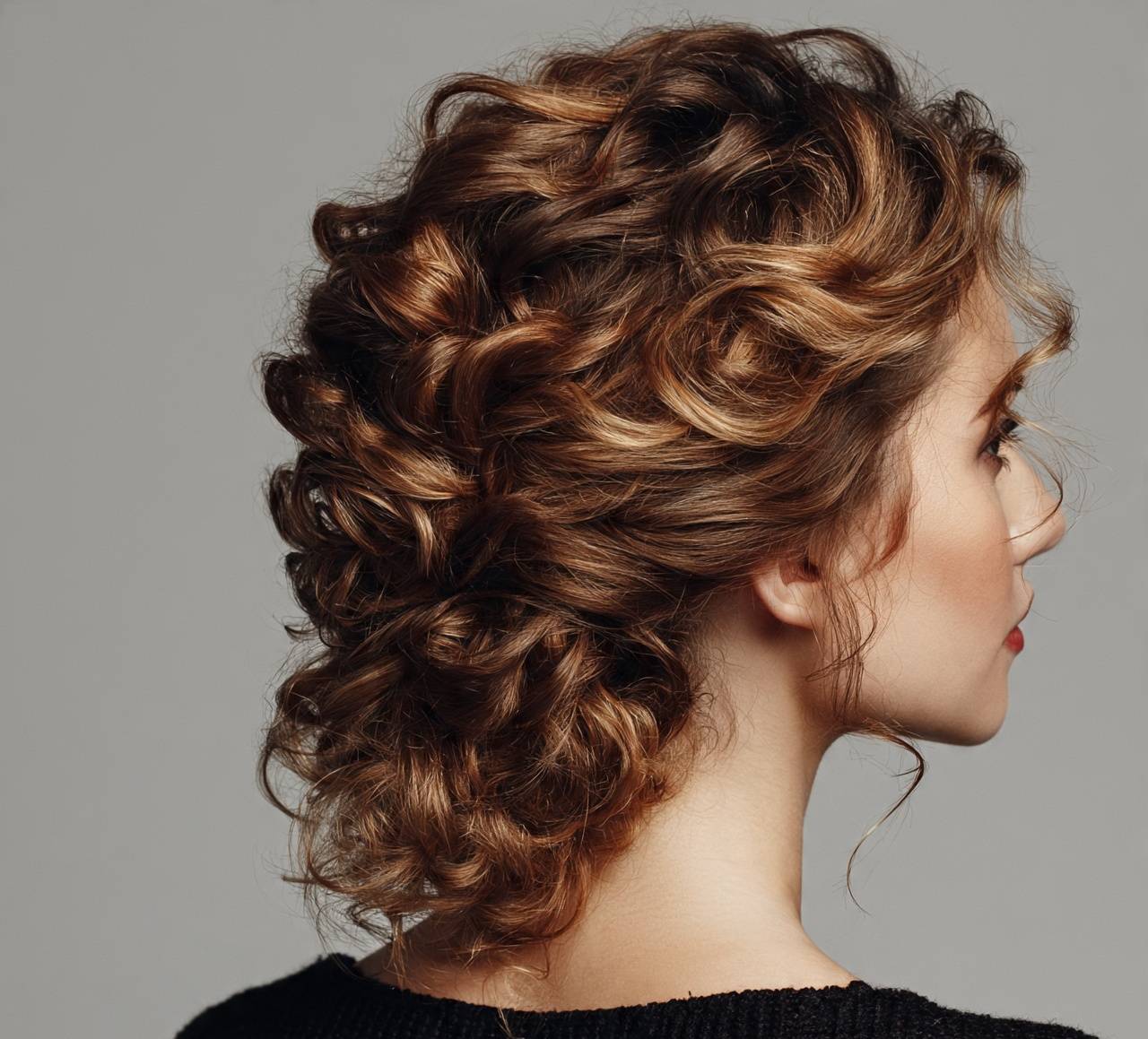 Simple Curly Twist Back