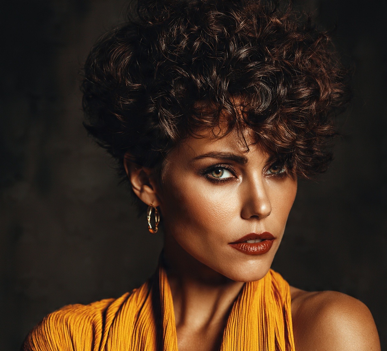 Asymmetrical Curly