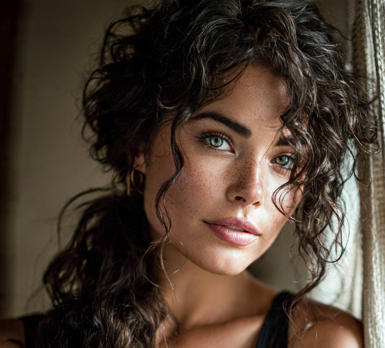 Boho Tendrils Half Up