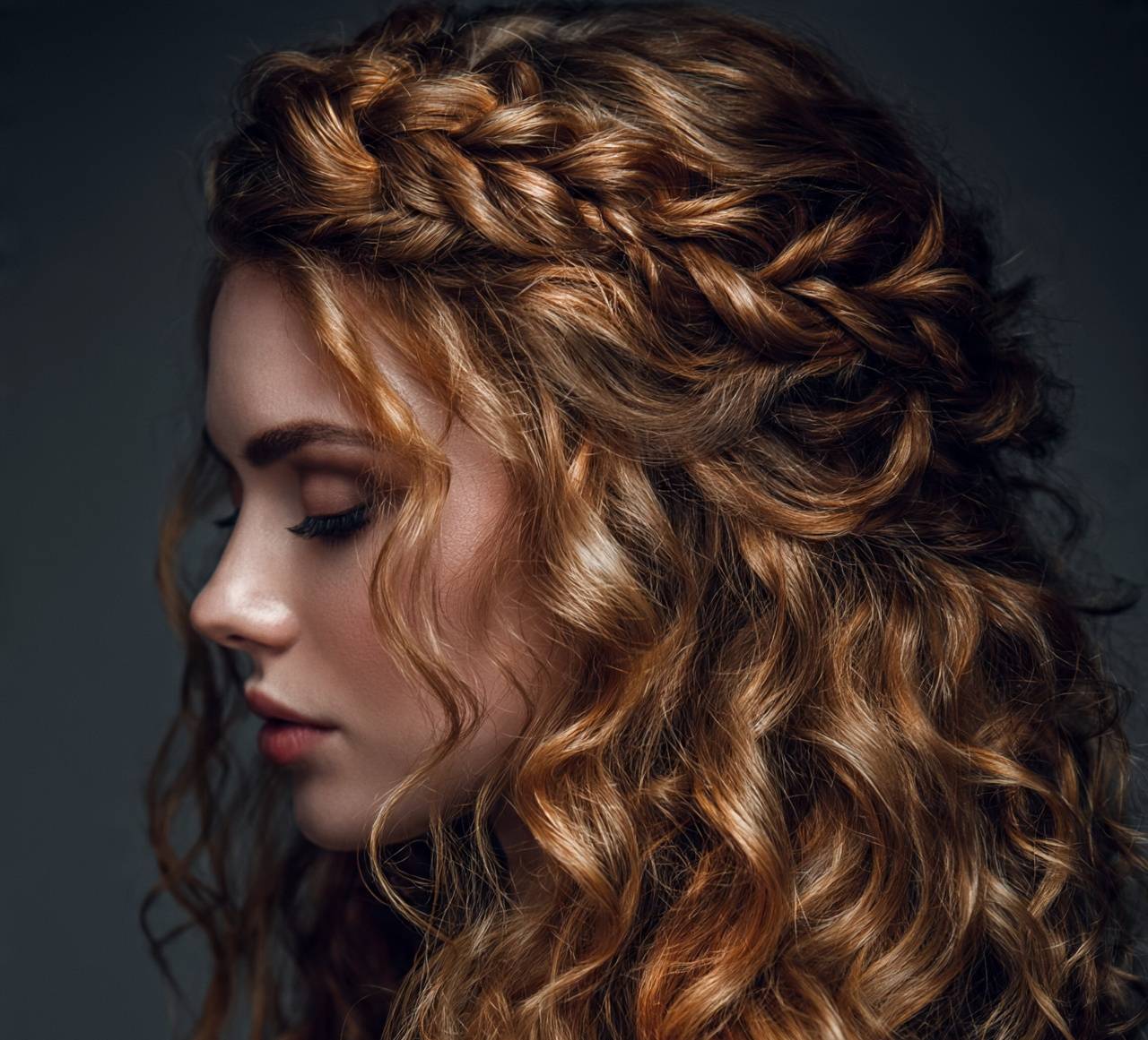 Braid Crown Half Up