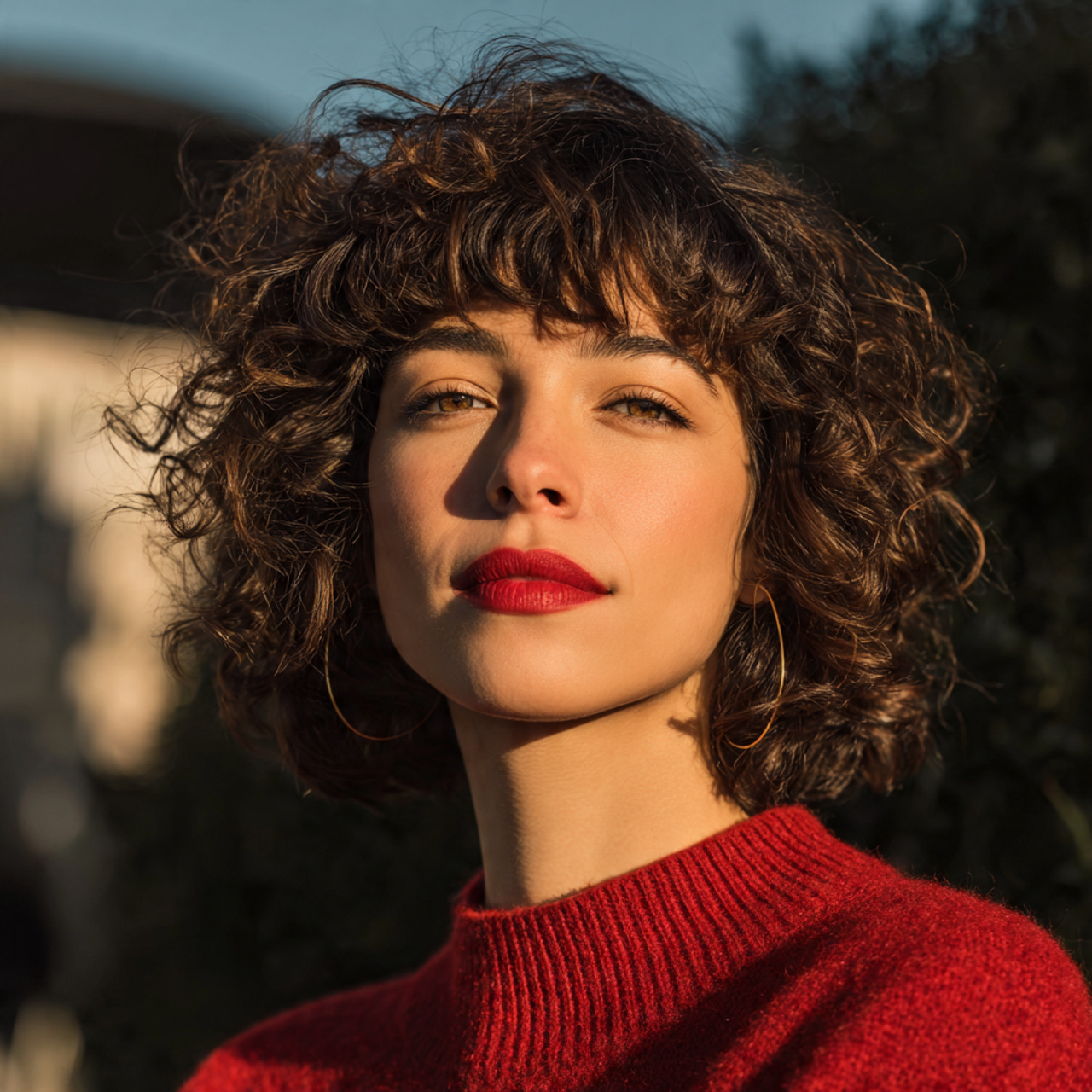 Curly Hairstyles With Bangs