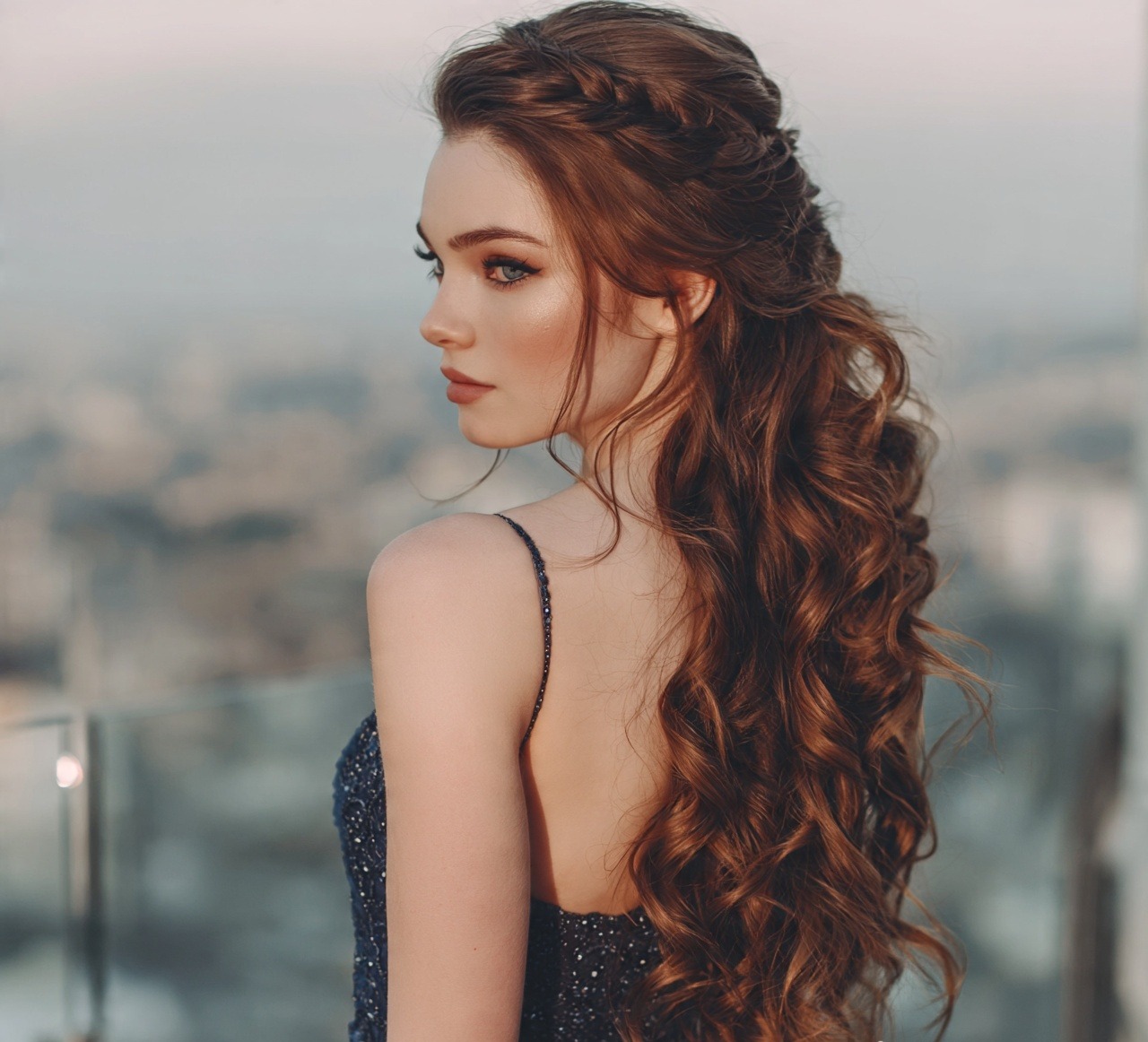 Curly Waterfall Braid