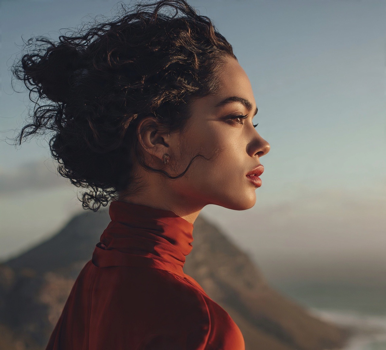 14 Hairstyles For Long Curly Hair That Will Make Every Day a Good Hair Day 12 Low Bun With Curly Face Frame