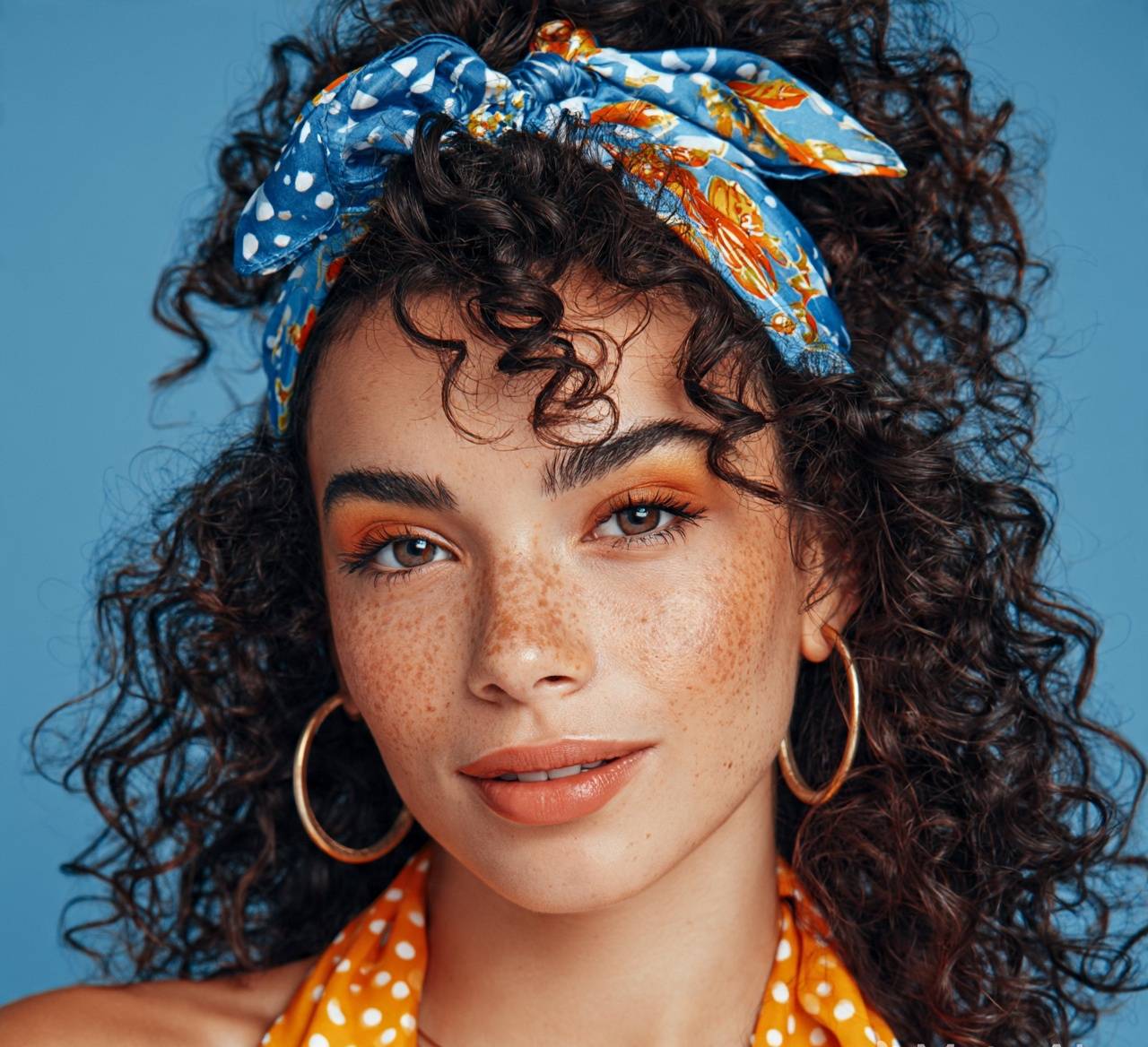 Silk Scarf Half Up