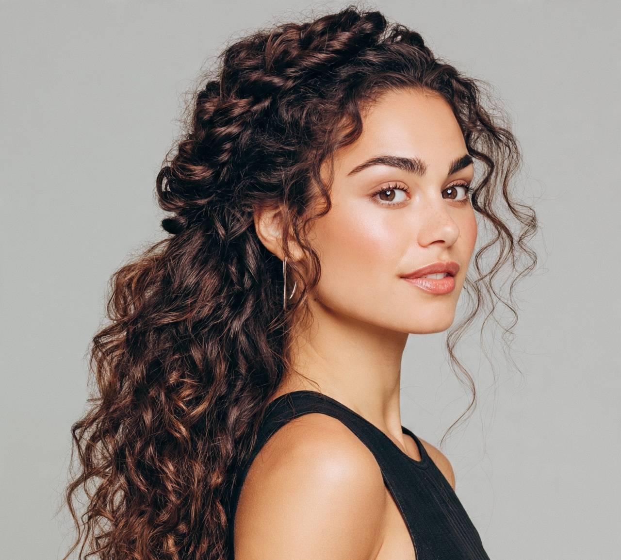 Twisted Crown Half Up