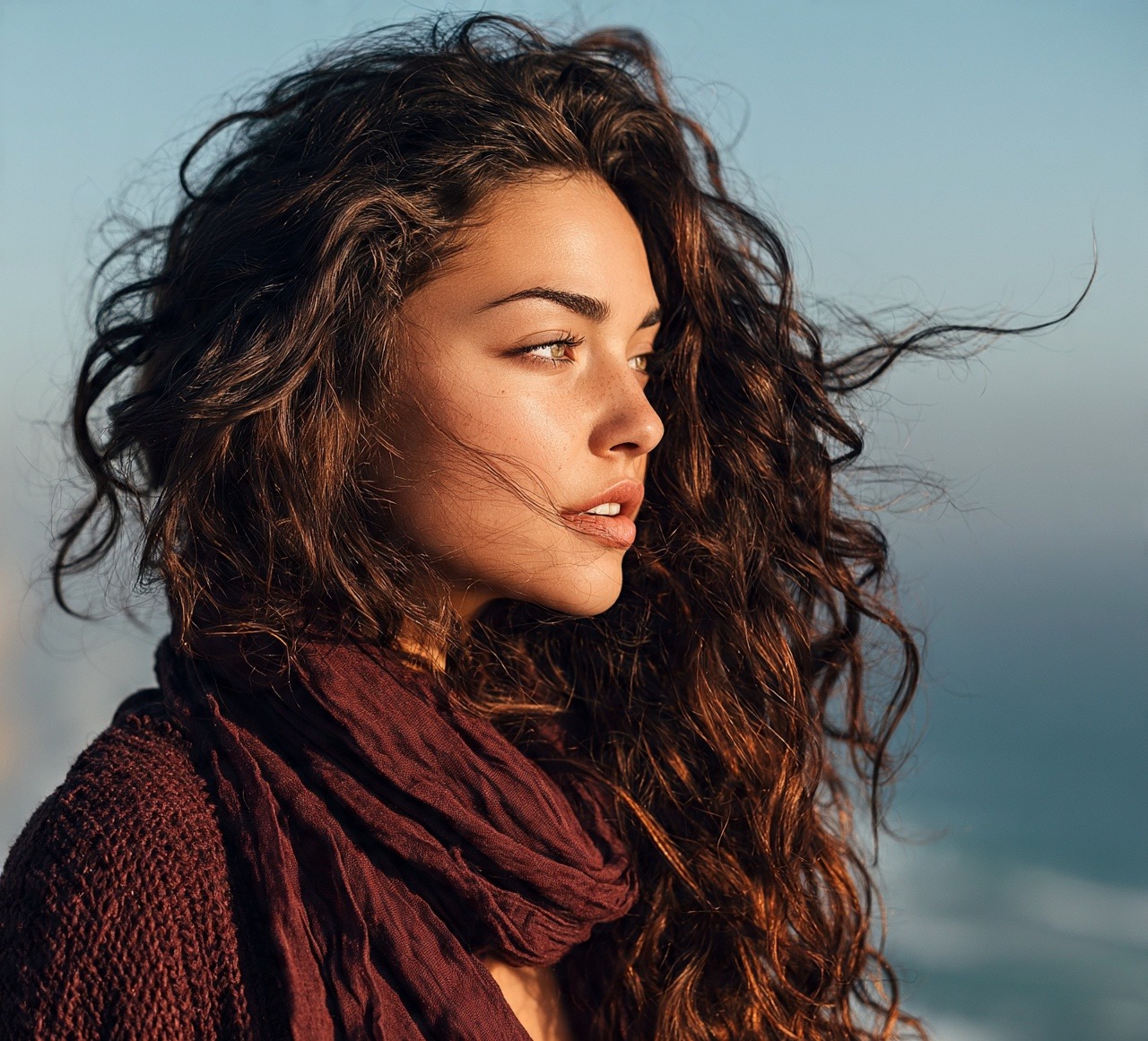 Scrunched Beach Waves