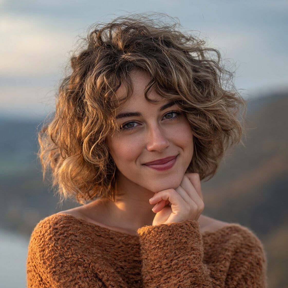 an attractive female with a curly bob hairstyle wi edited 1