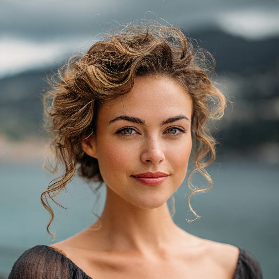 15 Curly Hairstyles Updo That Will Elevate Your Natural Texture for Good 15 attractive female with a curly romantic loose curl edited