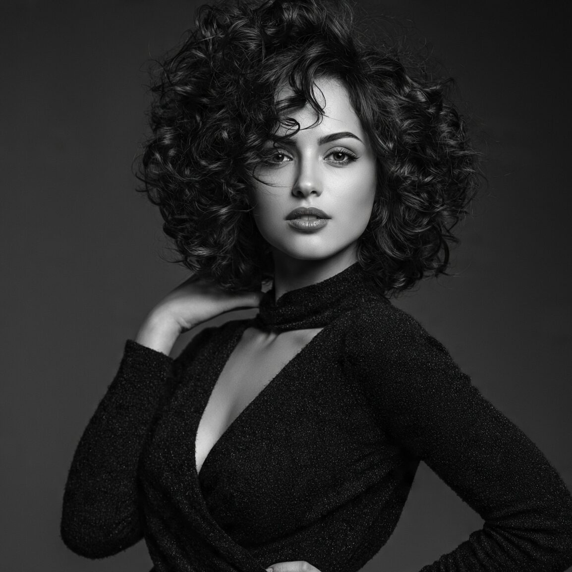attractive female with medium curly side parted vo edited