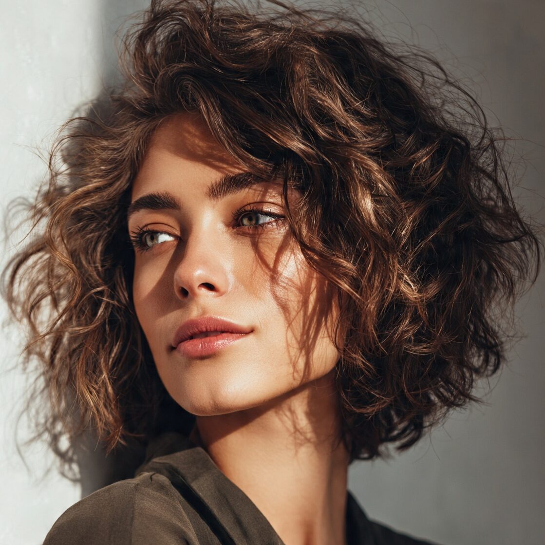 attractive female with messy textured curly bob ha edited